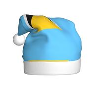 Flag of Saint Lucia Plush Christmas Hat Comfortable Headwear for Holiday Parties and Parent Child Activities