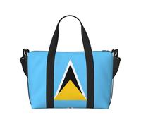 Flag of Saint Lucia Printed women's crossbody handbag, suitable for work commuting/fitness/travel, fashionable and versatile shoulder bag