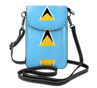 Flag of Saint Lucia Small Cell Phone Purse Women's small crossbody bag with adjustable shoulder strap