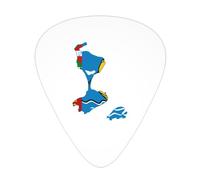 Flag Of Saint Pierre Miquelon Guitar Picks Plectrums For Guitar Bass 12 Pack