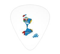 Flag Of Saint Pierre Miquelon Guitar Picks Plectrums For Guitar Bass 12 Pack