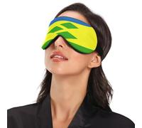 Flag of Saint Vincent and The Grenadines Travel Essential Eye Mask for Sleeping with Elastic Adjustable Band Blackout with Adjustable Elastic Strap Eye Mask for Sleeping Travel Work Nap