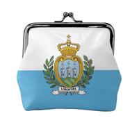 Flag of San Marino Print Lightweight Women Coin Purse Exquisite Waterproof Small Pouch for Coins Cards