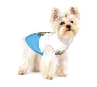 Flag Of San Marino Print Small Dog Clothes Pet Vest, Soft Cotton Sleeveless T-Shirts Breathable Pet Tank Top Apparel For Puppies And Cats