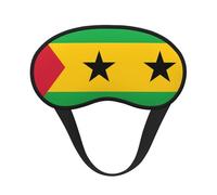 Flag of Sao Tome and Principe Blackout Sleep Mask,Soft Polyester, Anti-Light, Stylish,Suitable for Men and Women,for Daily Work and Outdoor Travel.