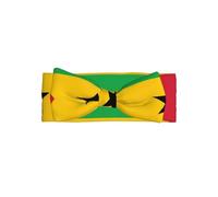 Flag of Sao Tome and Principe Printed Baby Girl Headband â€“ with Adorable Bow, Perfect for Newborns, Infants, Little Girls