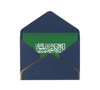 Flag Of Saudi Arabia Greetings Romantic Card With Envelopes, Send To A Close Friend,Phnom Penh Pearl Paper Greeting Card