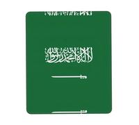 Flag Of Saudi Arabia Mouse Pad With Anti-Fray Stitching, Non-Slip Rubber Base Computer Mouse Pads For Wireless Mouse