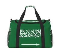 Flag of Saudi Arabia Print Ample Space Travel Duffle Bags Large Capacity Hand Travel Bag for Airplane Weekend