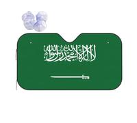 Flag of Saudi Arabia Print Car Windshield Sun Shade Cool Foldable Reflective UV Rays SUV Front Sun Visor