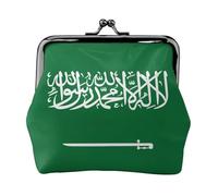 Flag of Saudi Arabia Print Compact Coin Purse Exquisite Kiss Lock Wallet Cute Mini Pouch Coins Cards Wallet