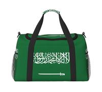 Flag of Saudi Arabia Print Duffel Bag for Travel Weekender Overnight Carry On Bag Women Men Gym Luggage Bag Carry on