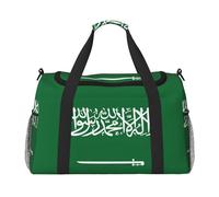 Flag of Saudi Arabia Print Foldable Carry On Tote Large Capacity Hand Carry Bag for Airplane Weekend Getaways