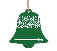 Flag of Saudi Arabia Print Personalized Christmas Ornaments Home Crafts for Xmas Parties Fireplaces Walls