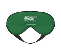 Flag of Saudi Arabia Print Soft Eye Mask Beneficial Block Light Nap Night Use Travel Camping Meditation Yoga