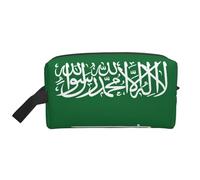 Flag of Saudi Arabia Print Travel Makeup Portable Cosmetic Organizer Pouch Large Bag Capacity Storage Bag
