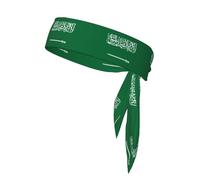 Flag of Saudi Arabia Sports Headband,is suitable wear during sports,offering a luxurious feel and can be worn reversed.