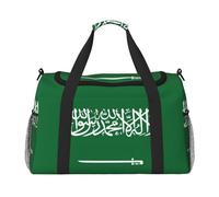 Flag Of Saudi Arabia Travel Bag, Weekender Bags For Women Men For Outdoor Adventures, Ideal For Camping And Hiking, Black, One Size