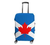 Flag of Scottish Canadians Personalized Luggage Case Cover Protective Suitcase Covers Washable Bag Protector for Travel M
