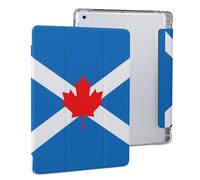 Flag of Scottish Canadians Slim Tablet Cases Compatible with iPad Series With Pencil Holder Protective Cover Compatible with IPAD 2020 （10.2in）
