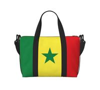 Flag of Senegal Travel Duffle Bag-Lightweight Carry On Weekender for Men Women, Waterproof Overnight Bag for Gym Weekend Trips