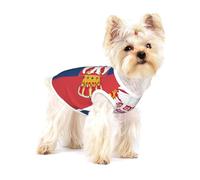 Flag of Serbia print Tshirts for Small Dogs Dog's Fashion Shirt Breathable Sleeveless Shirts for Small Dogs