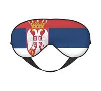Flag of Serbia Sleep Mask,100% Natural Mulberry Silk Eye Mask with, Ultra-Soft Eye Covers for Sleeping, Travel, Nap