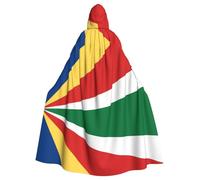Flag Of Seychelles Adult Hooded Cloak Cloak Women Men Halloween Costume Masquerade Cosplay Costume Christmas Party Robe
