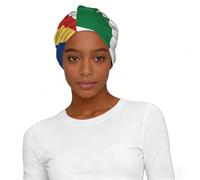 Flag of Seychelles Elastic Headscarf Hat - Soft Breathable Polyester Turban Non Slip Sleep Cap for Daily Use