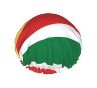 Flag of Seychelles Printed shower cap, reusable, double-layered design, suitable for women to wrap their hair, wash their face, and apply face masks.