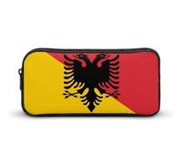 Flag of Sicilian Arbereshe Funny Pen Case Pencil High Capacity Pouch Stationery Bag Makeup Cosmetic Organizer For Men Women