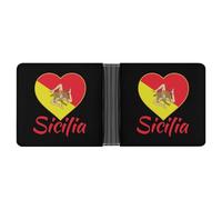 Flag of Sicilian Custom Bifold Wallet for Men Women