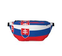 Flag of Slovakia Crossbody Waist Bag with Multiple Pockets, Easy To carry, Suitable for Sports, Travel and Daily Use.