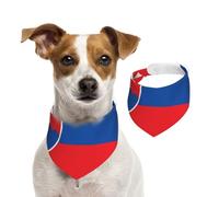Flag of Slovakia Dog Bandanas-Washable Dog Kerchief for Small to Large Pet Scarf for Girl Or Boy, Pet Accessories