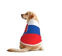 Flag of Slovakia Dog Shirt for Large & Medium Dogs - Mesh Breathable Pet T-Shirts, Perfect for Daily Wear and Special Occasions