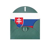 Flag of Slovakia Print Greeting card Blank card with envelope,Unique Designs for Festivals Invitations