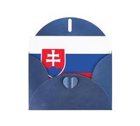 Flag of Slovakia Print Greeting card Blank card with envelope,Unique Designs for Festivals Invitations