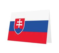 Flag of Slovakia Print Greeting card Blank card with envelope,Unique Designs for Festivals Invitations