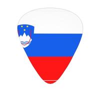 Flag of Slovenia Patterned guitar picks - (thin/medium/thick) free to choose, suitable for all kinds of string instruments,