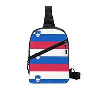 Flag of Slovenia Sling Backpack Foldable Chest Bag Crossbody Shoulder Daypack