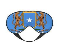 Flag of Somalia 14 Flag of Somalia Sleep Masks Adjustable Strap Soft Eye Mask for Women Men Travel Work Home