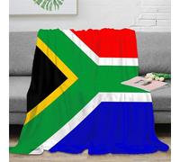 Flag of South Africa Fleece Blanket, Ultra Soft And Cozy National Flag Blanket, Great for Calming And Sleep, All Seasons Flannel Blanket for Bed And Couch 50x60inch(127x152cm)
