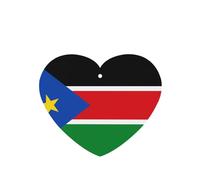 Flag Of South Sudan Car Air Fresheners Cards - 6 Pieces,Cardstock Scented Decor For Cars,Bedrooms, Closets