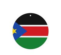 Flag Of South Sudan Car Air Fresheners Cards - 6 Pieces,Cardstock Scented Decor For Cars,Bedrooms, Closets