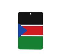 Flag Of South Sudan Car Air Fresheners Cards - 6 Pieces,Cardstock Scented Decor For Cars,Bedrooms, Closets