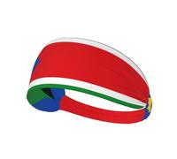Flag of South Sudan Elastic Exercise Headband Absorbent Breathable for Running and Outdoor Activities
