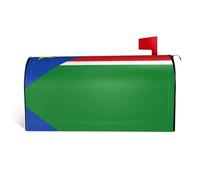 Flag of South Sudan It is a Waterproof Fabric Mailbox Cover with a Print on one Side and a Curved Opening on one Side.