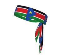 Flag of South Sudan Sweat-Absorbing Sports Headband, Non-Slip and Adjustable, Running, Basketball, Yoga Sports Headband