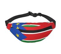 Flag of South Sudan Travel Fashion Waist Bag, Suitable for Sports, Running, Cycling, Traveling, Fishing Boys Large Crossbody Waist Bag,