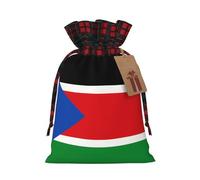 Flag of South Sudan Two Color Drawstring Gift Bag S Beautiful Convenient Suitable For Christmas Birthdays